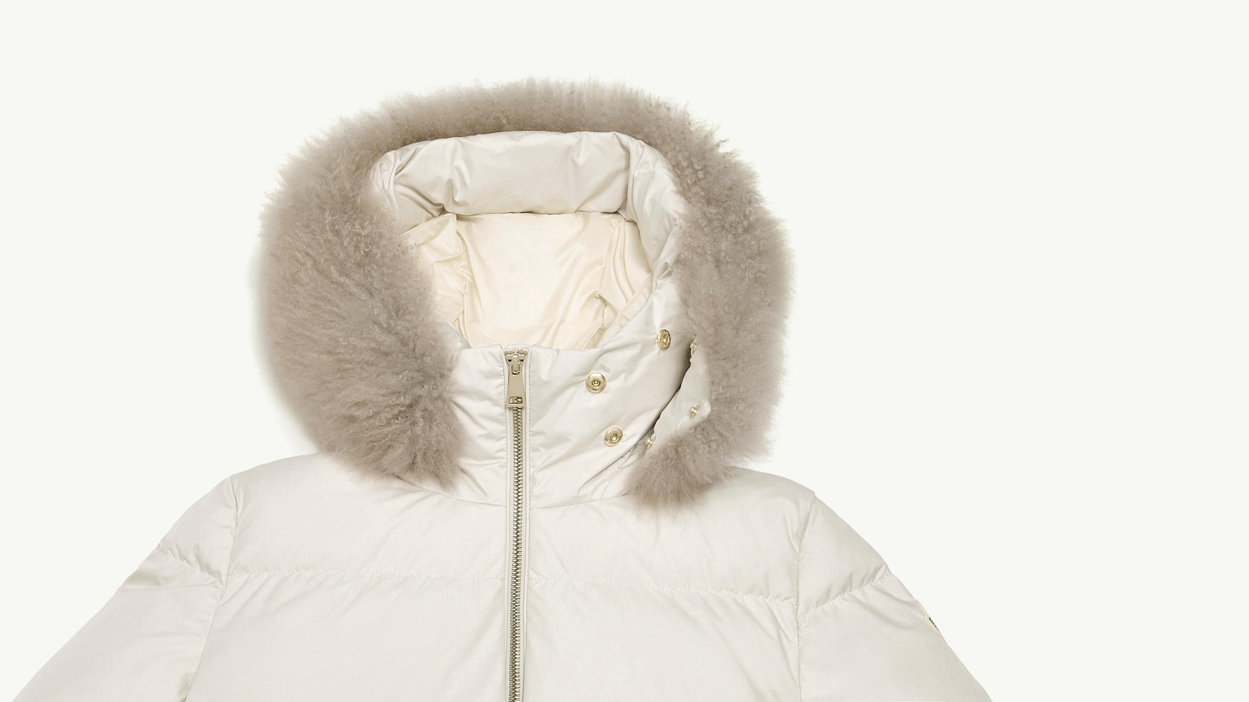 ホワイト Laichefurショートダウンジャケット : ショートダウン