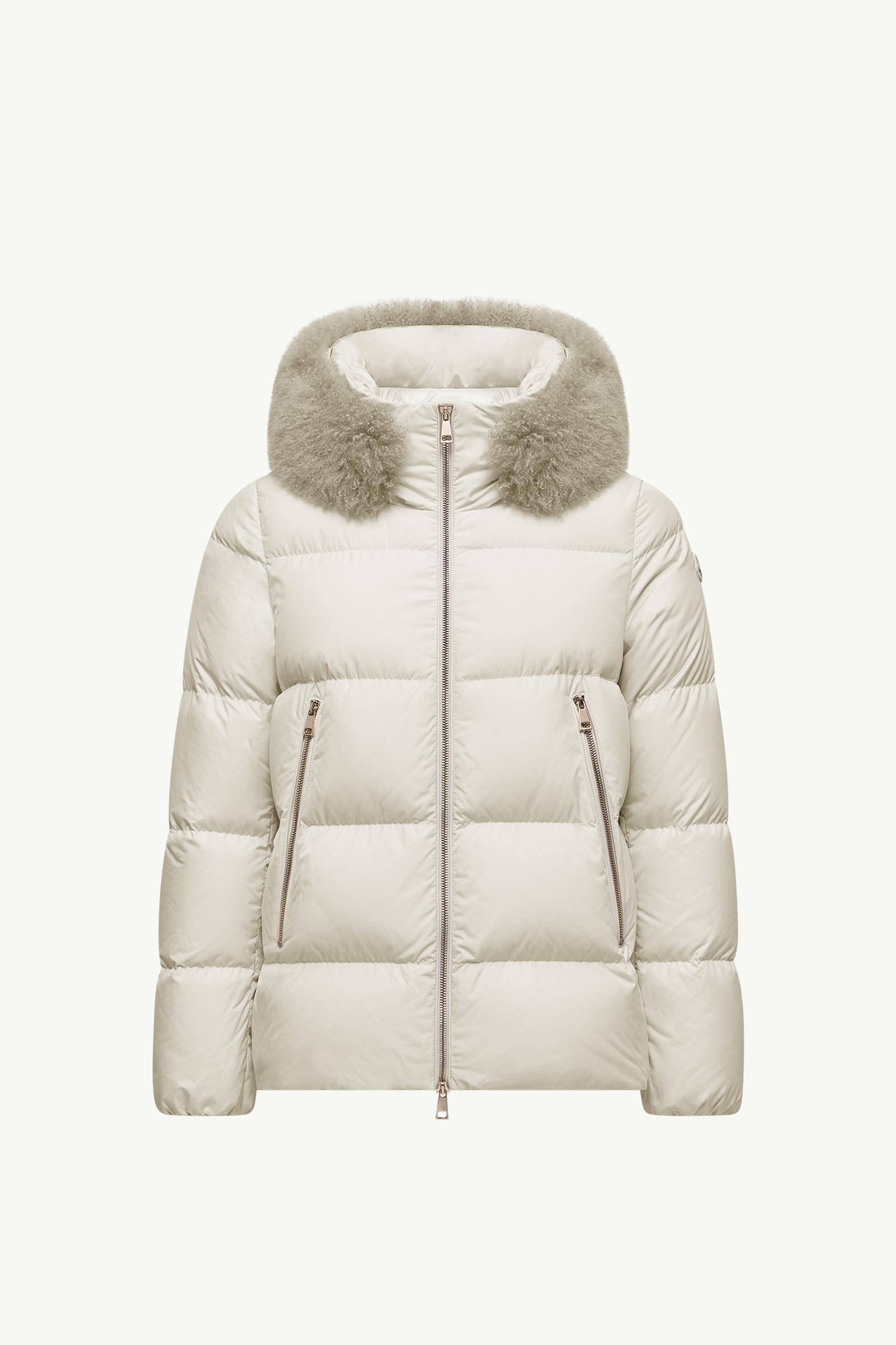 Piumino corto Laichefur con cappuccio e orlo in shearling_findInBoutique_image