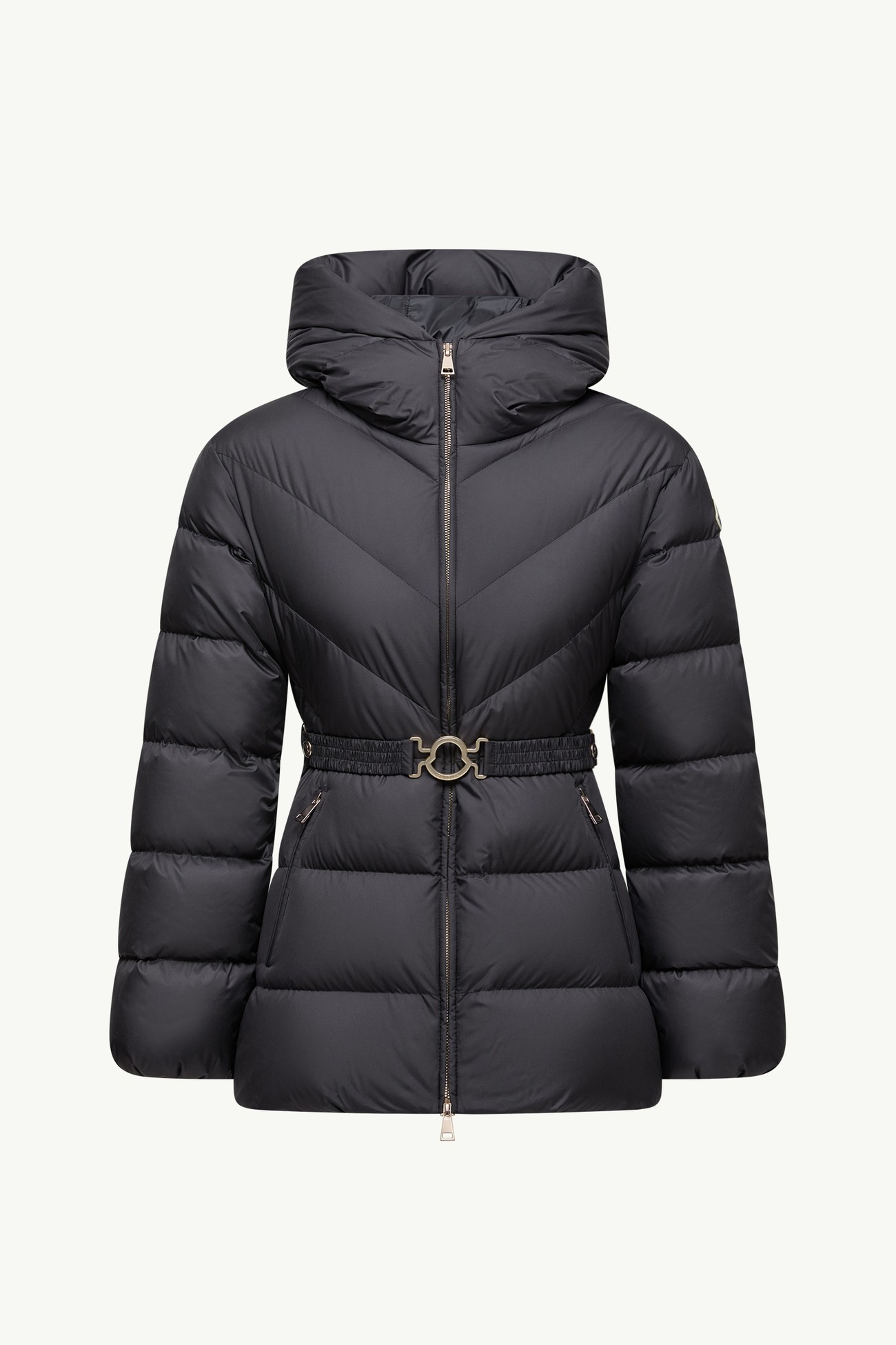 Brosseショートダウンジャケット レディース ブラック Moncler 2