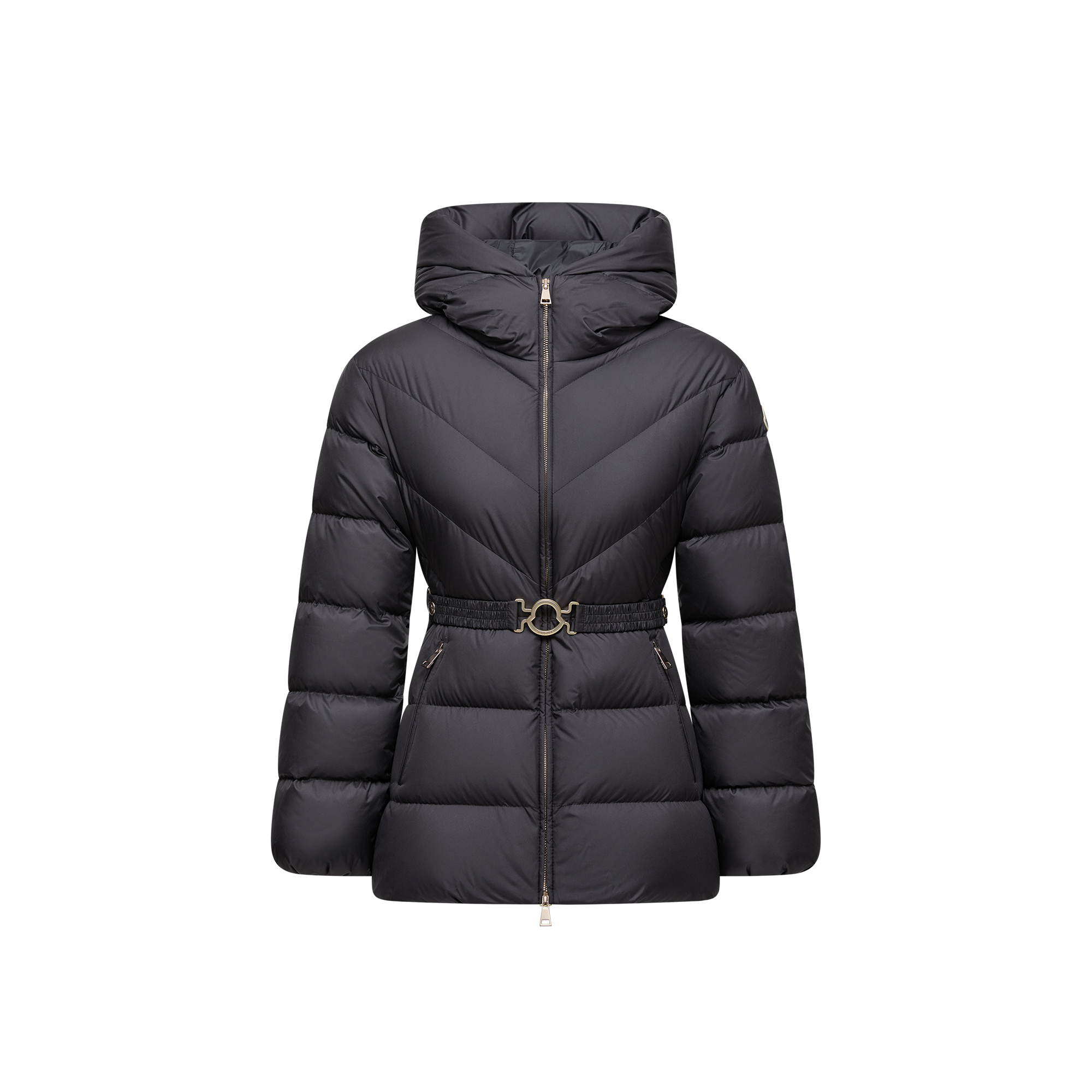 MONCLER COLLECTION Brosse Hooded Short Down Jacket - Black - Size 2
