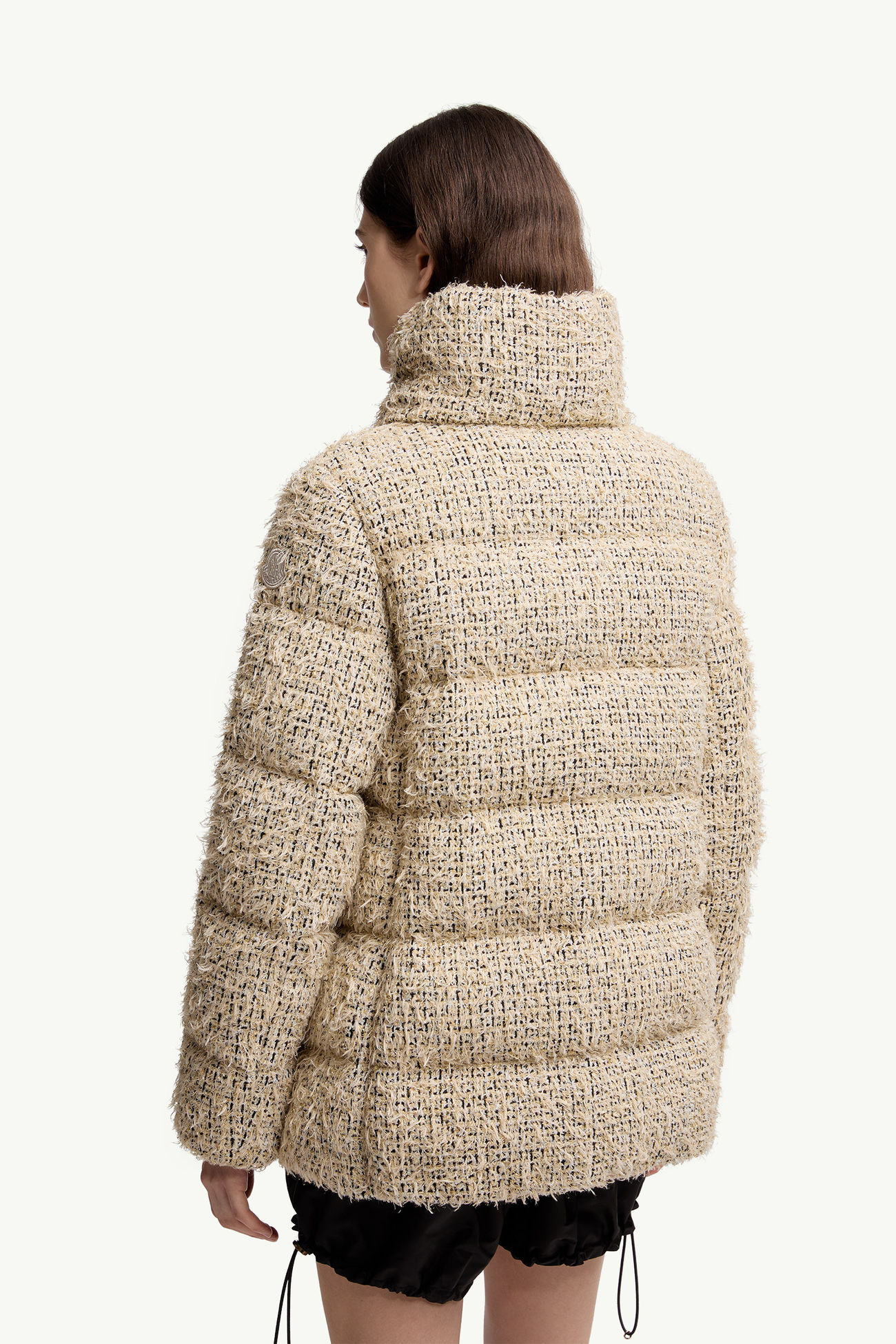 Cochelle Tweed Short Down Jacket Women Beige Moncler 4