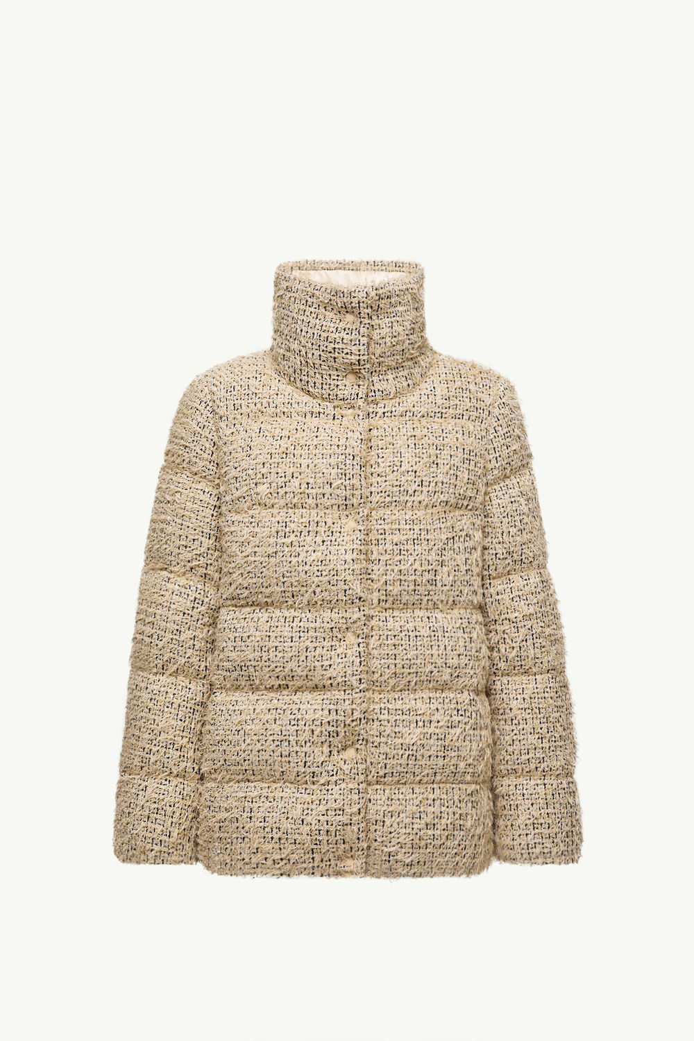Doudoune courte en tweed Cochelle Femmes Beige Moncler 2