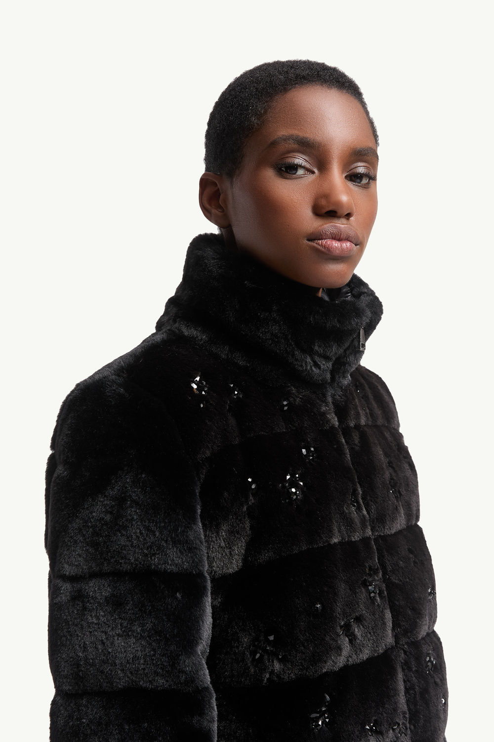 Andronne ショートダウンジャケット レディース ブラック Moncler 5