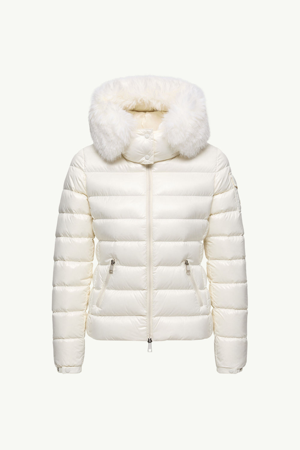 Badyf Hooded Short Down Jacket Women White Moncler 2