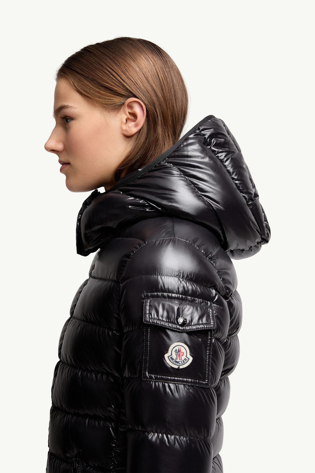 Bady連帽短身羽絨外套 女士 黑色 Moncler 1