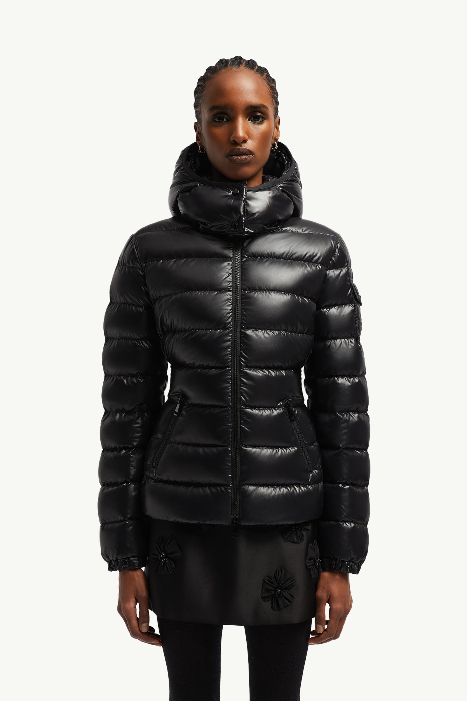 Bady女士连帽短款羽绒夹克外套 女士 黑色 Moncler 3
