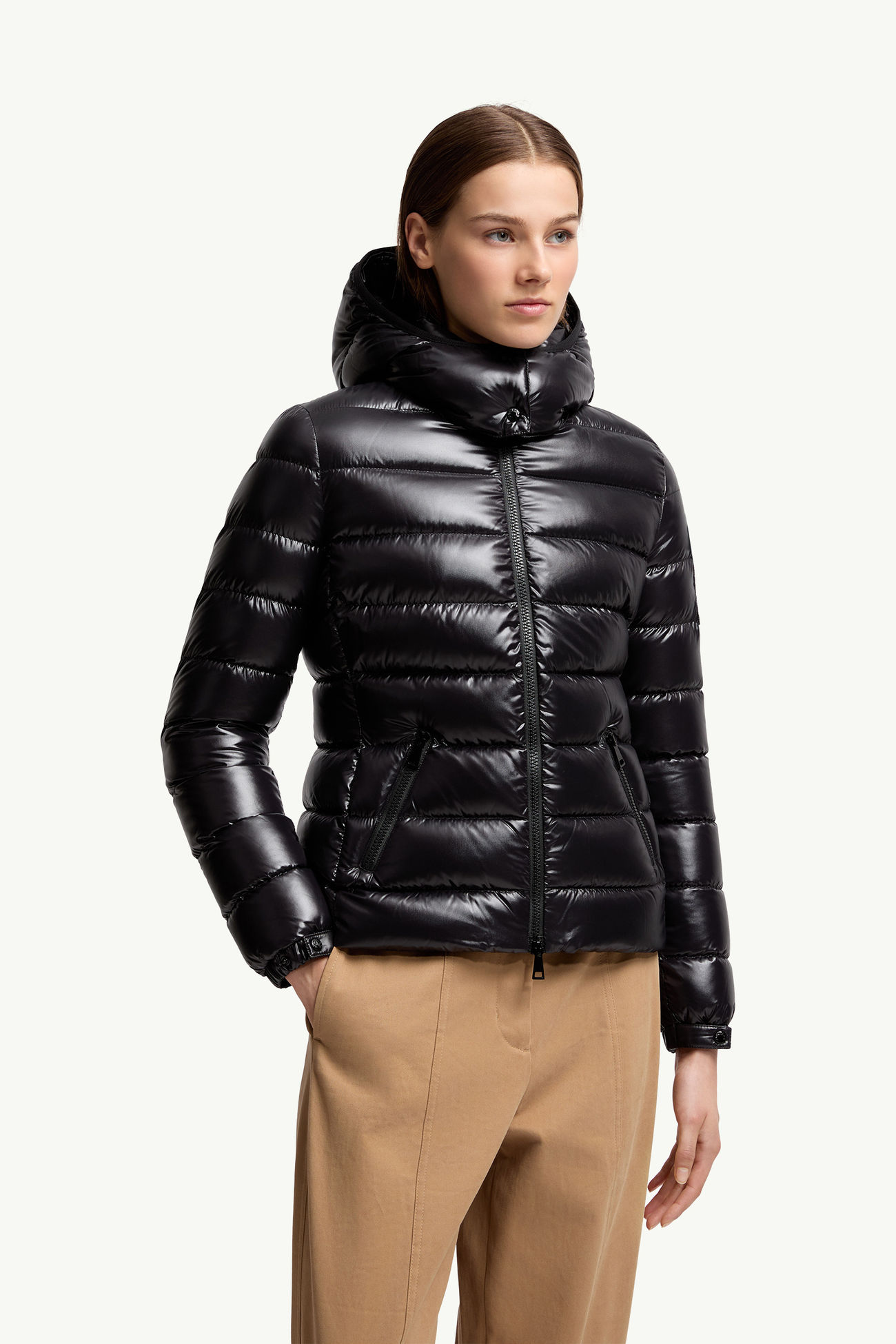 Plumífero corto con capucha Bady Mujer Negro Moncler 3