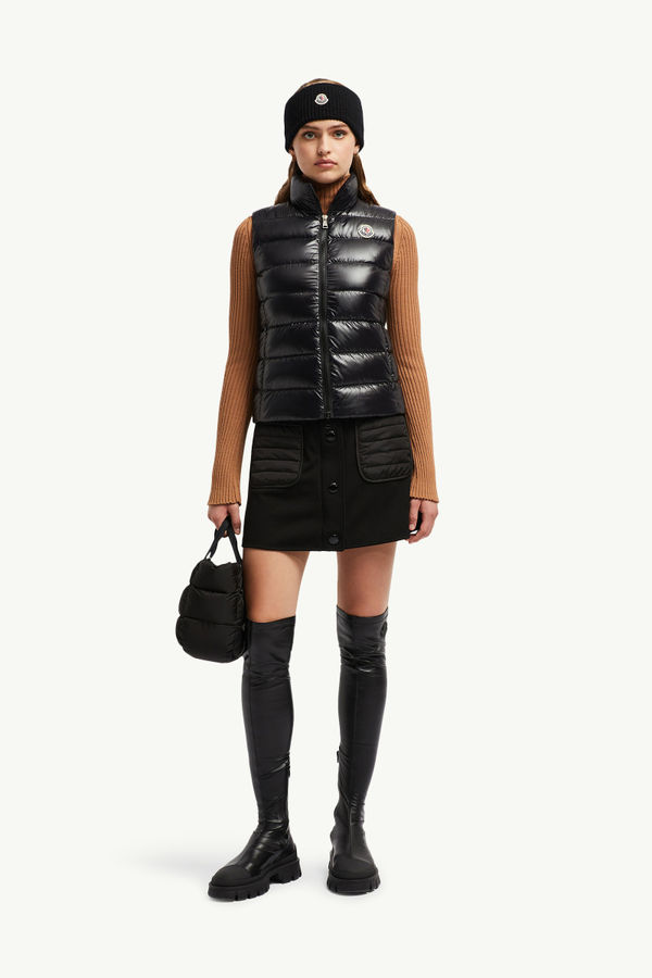 Ghany Down Vest Women Black Moncler 0