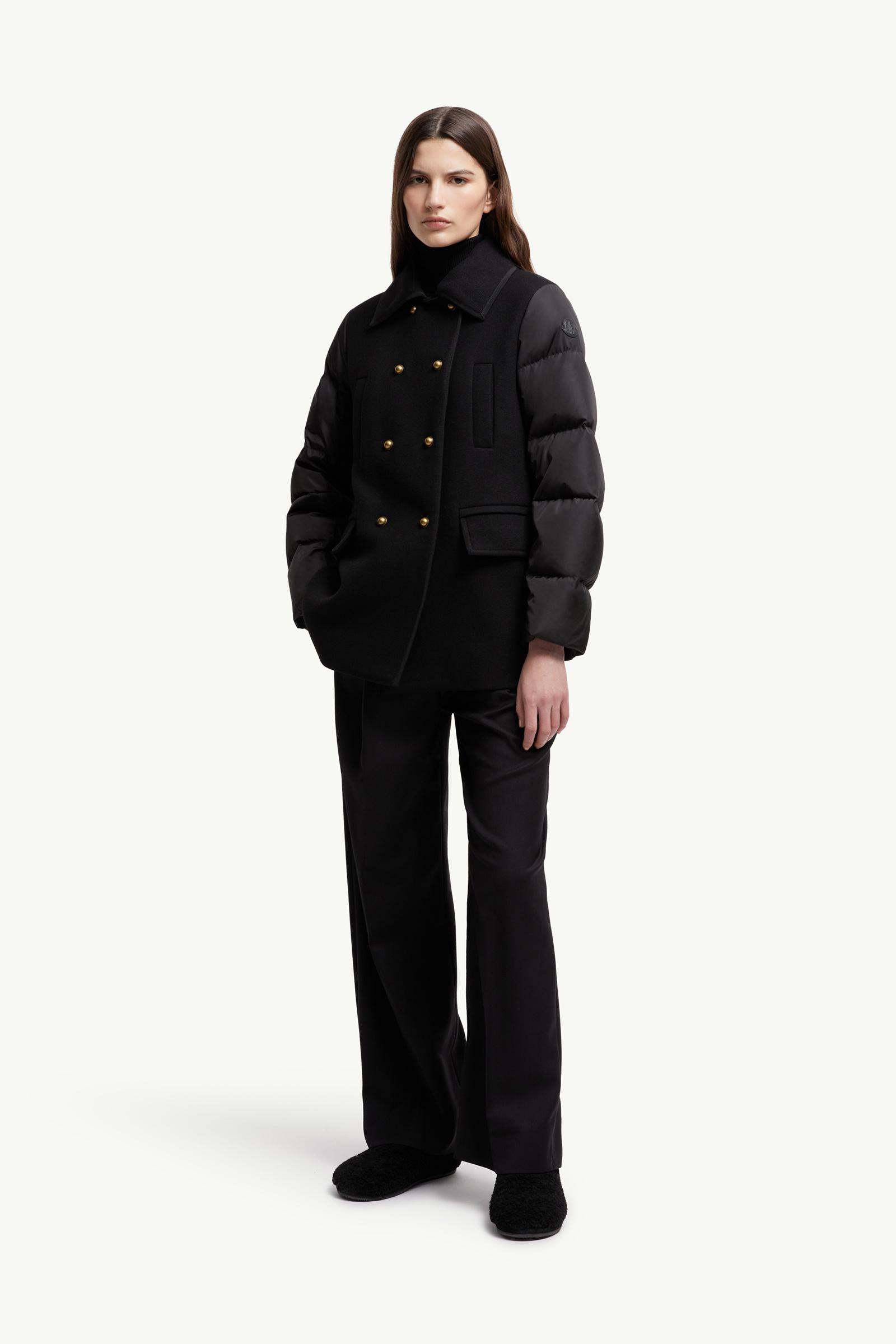 Black Chaillo Wool Down Coat - Long Jackets & Parka for Women