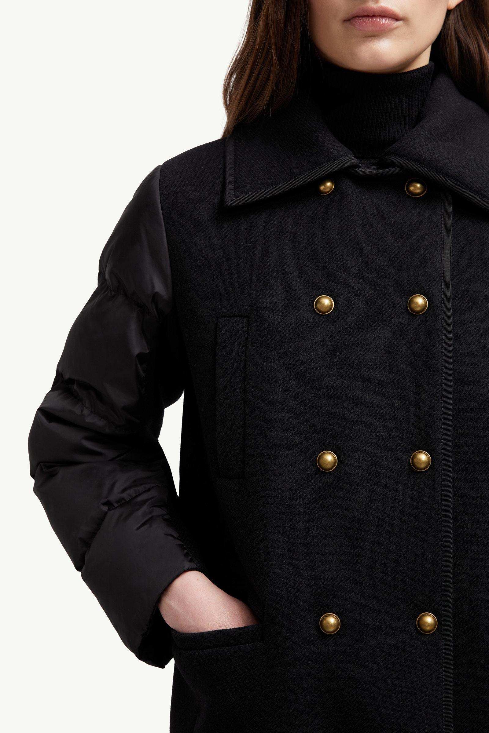 Chaillo Wool Down Coat Women Black Moncler 5
