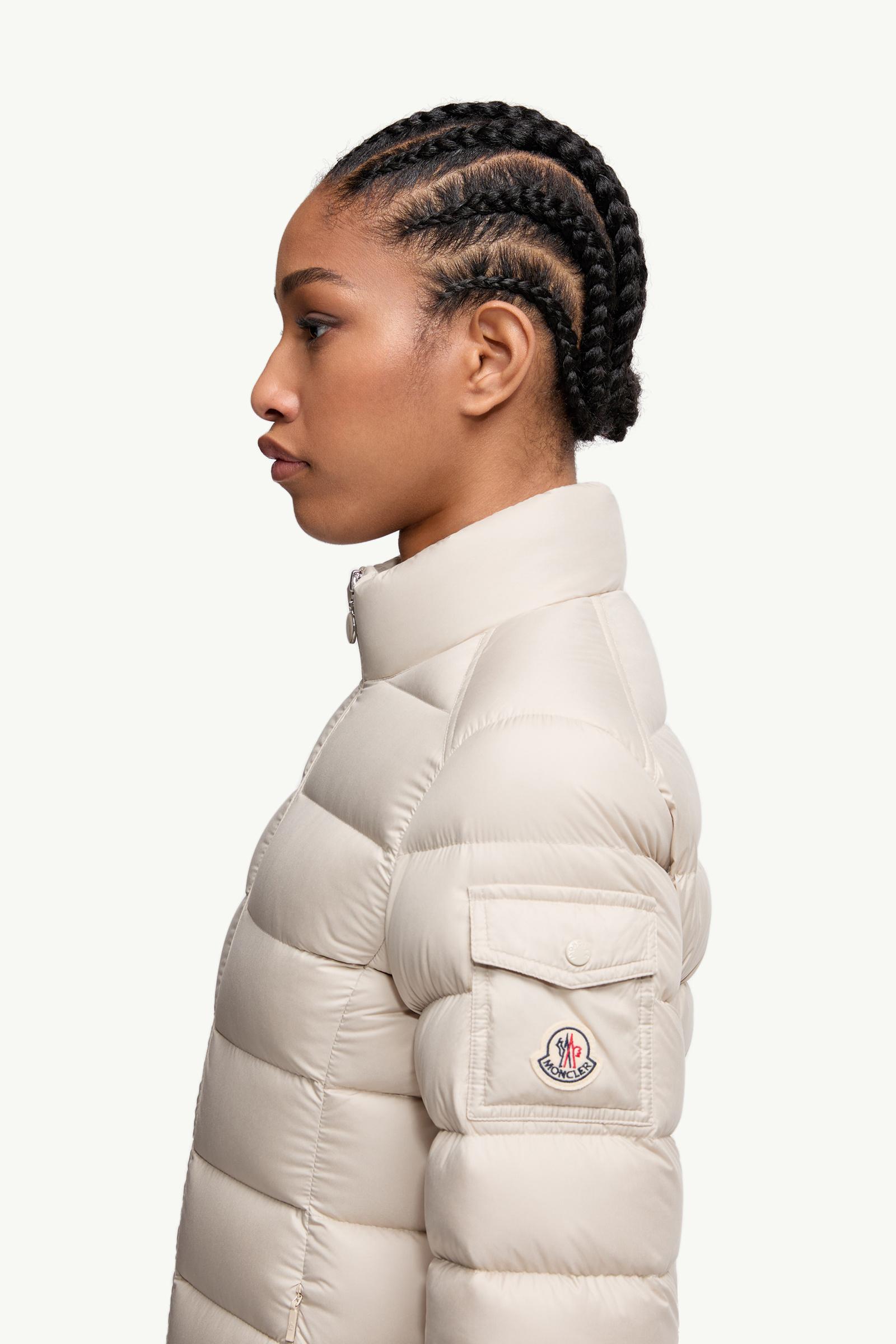 Igesse Mid-Length Down Jacket Women Light Beige Moncler 1