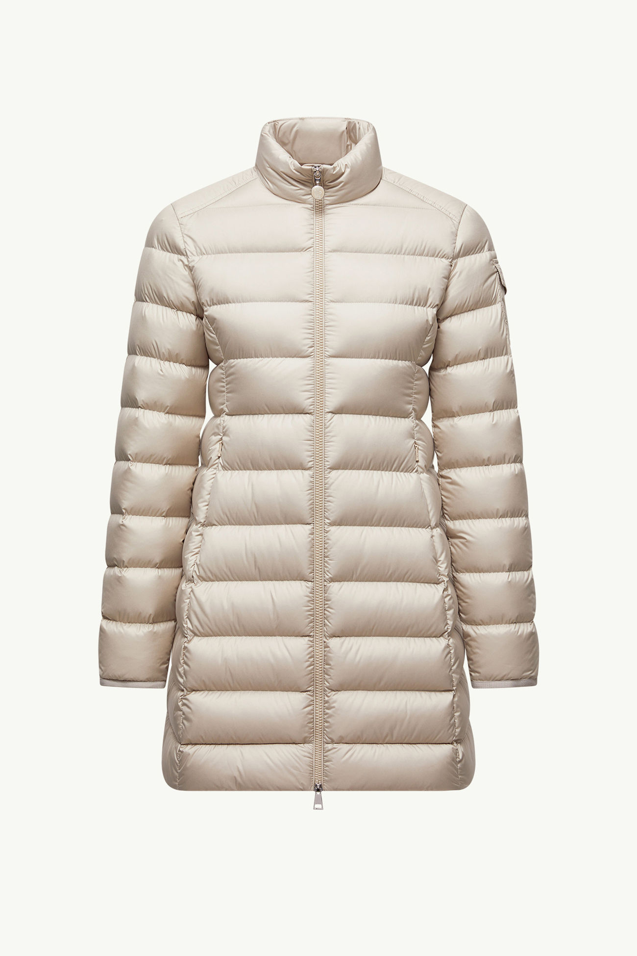 Igesse Mid-Length Down Jacket Women Light Beige Moncler 2