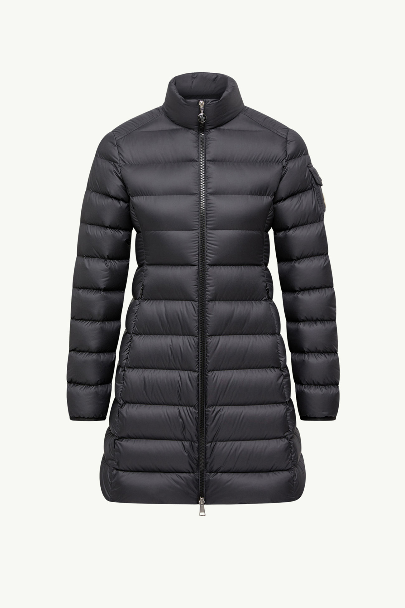 Igesse mittellange Daunenjacke Damen Schwarz Moncler 2