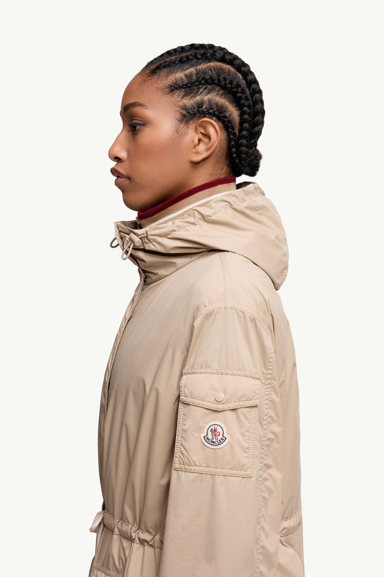 Nouilles Hooded Down Parka Jacket 여성 베이지 Moncler 1