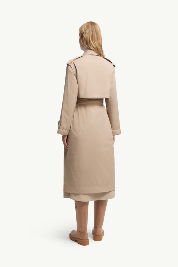 Yevre Down Trench Women Beige Moncler 4