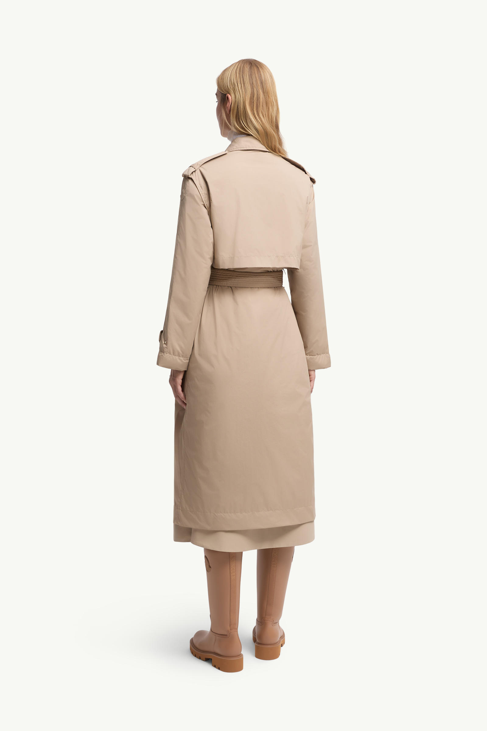 Yevre Down Trench Women Beige Moncler 4