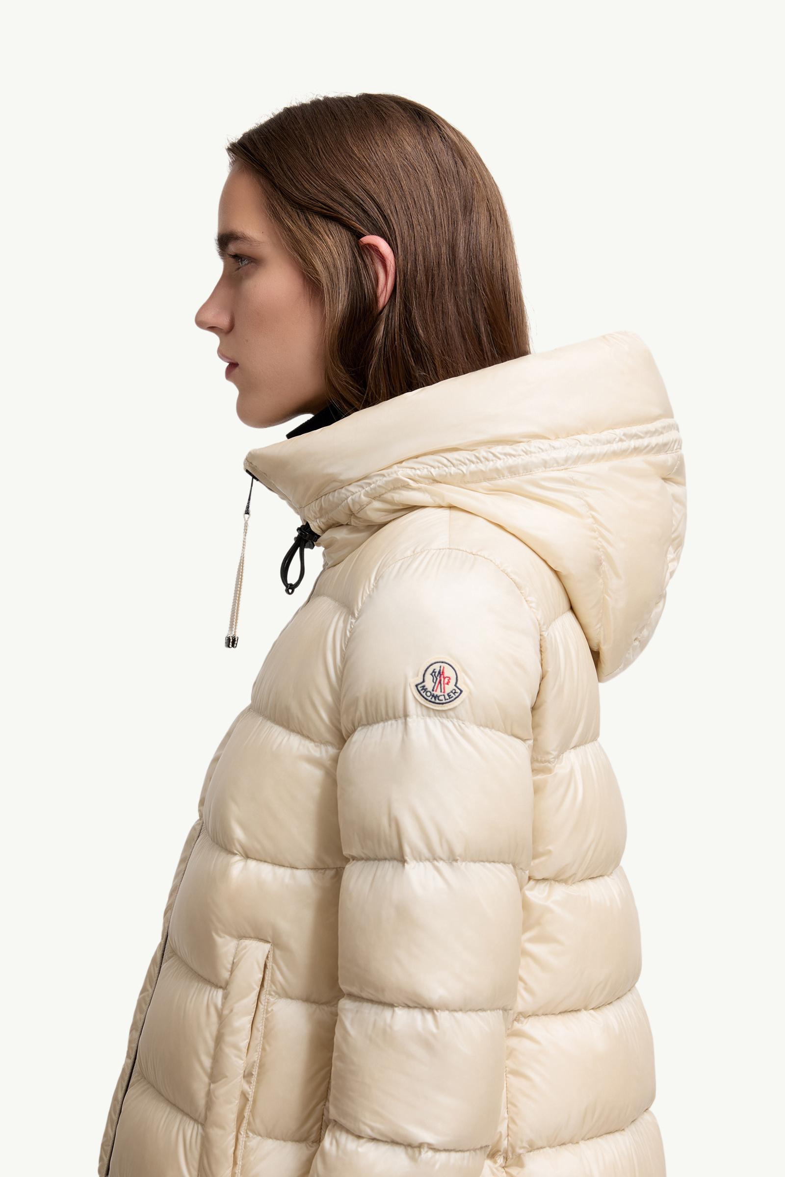 Suyenne Hooded Mid-Length Down Jacket Women Light Beige Moncler 1