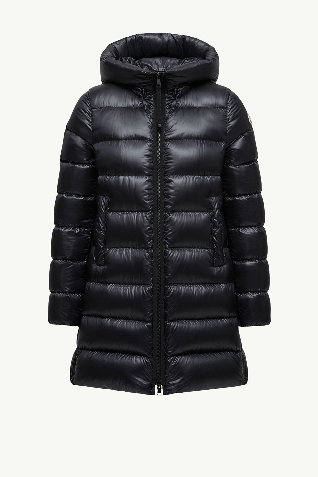 Suyenne女士中长款连帽羽绒夹克外套 女士 黑色 Moncler 2