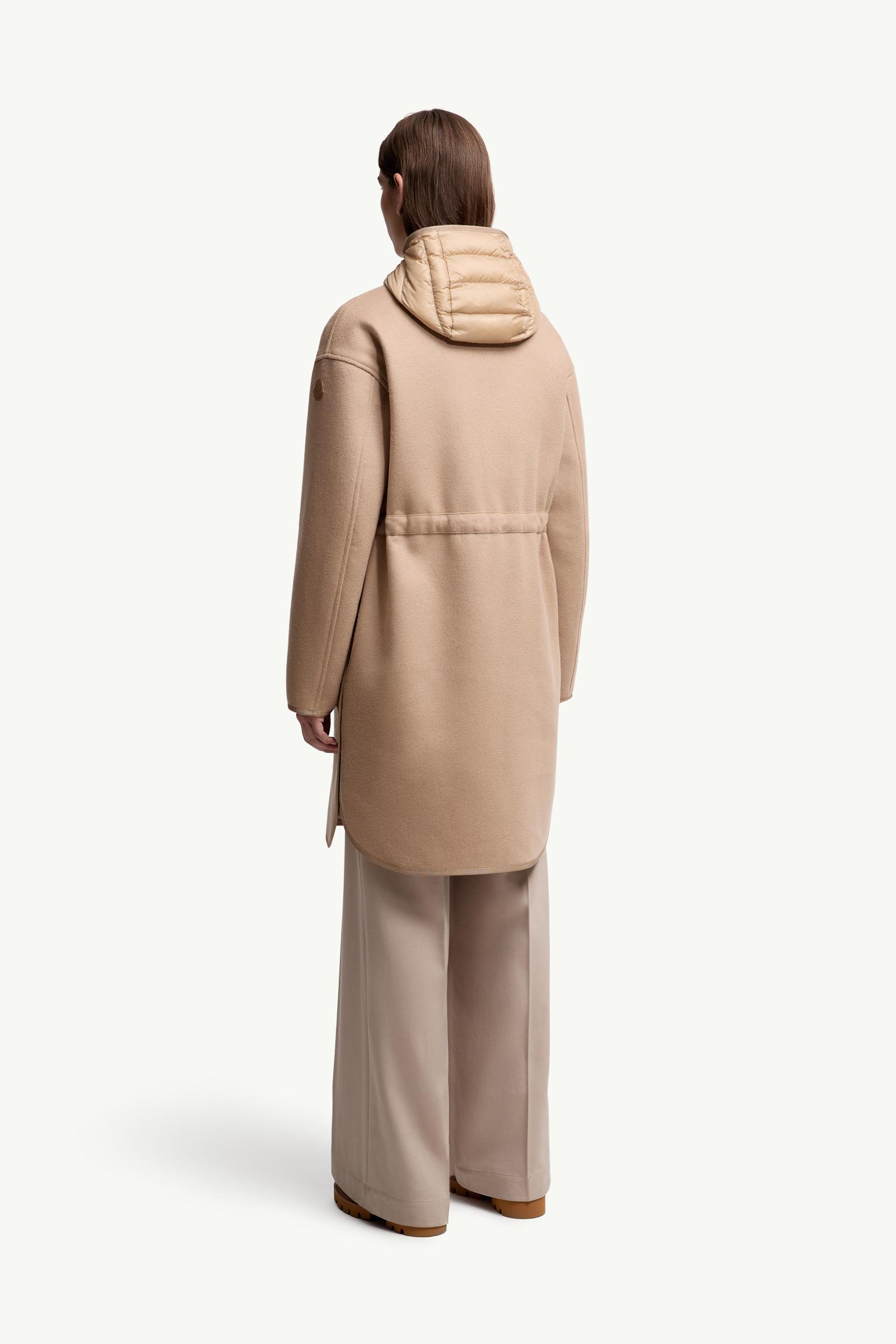 ライトベージュ Bonreposse ロングダウンジャケット : ロング