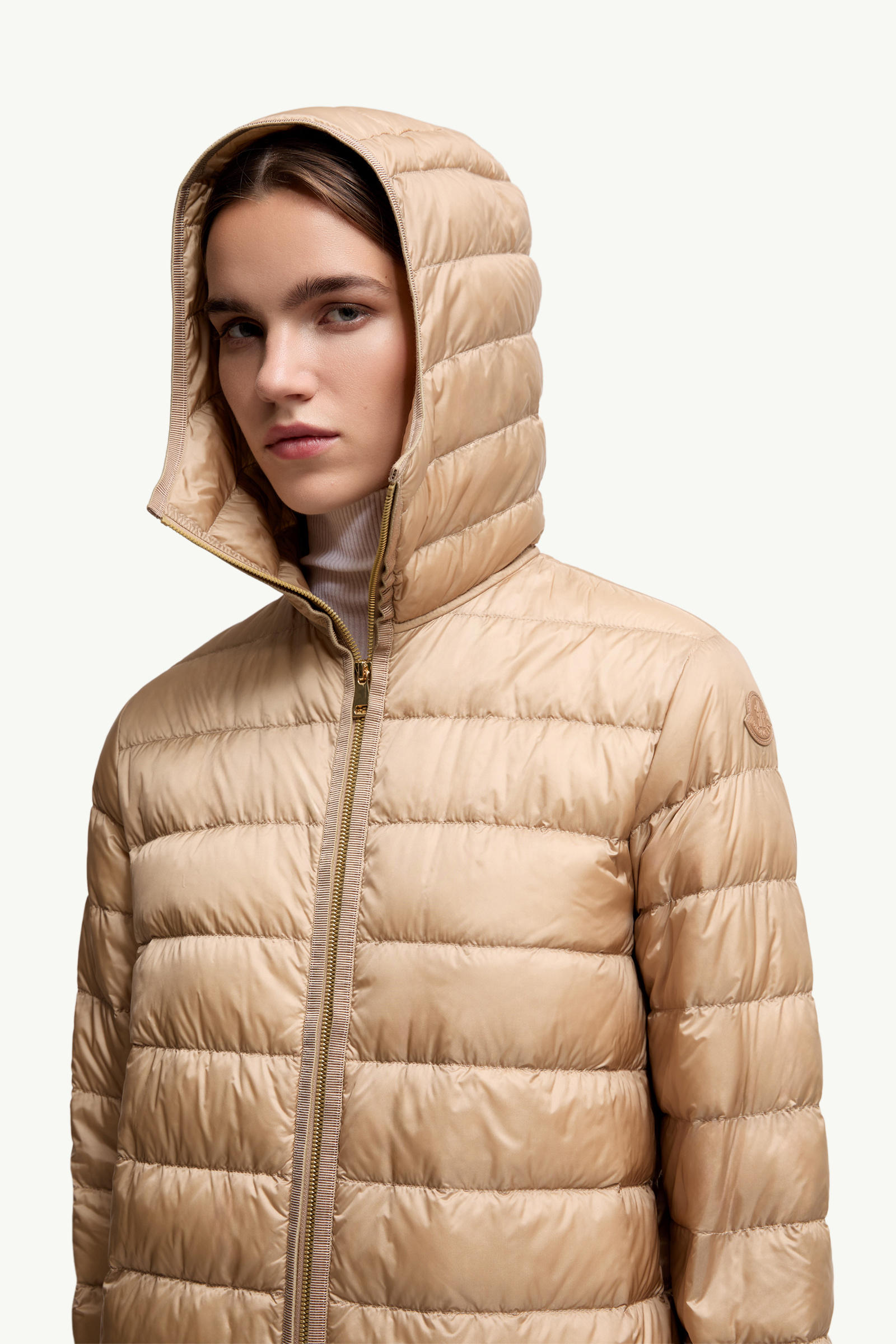 Bonreposse 3-in-1 Wool & Cashmere Long Down Jacket Women Light Beige Moncler 6