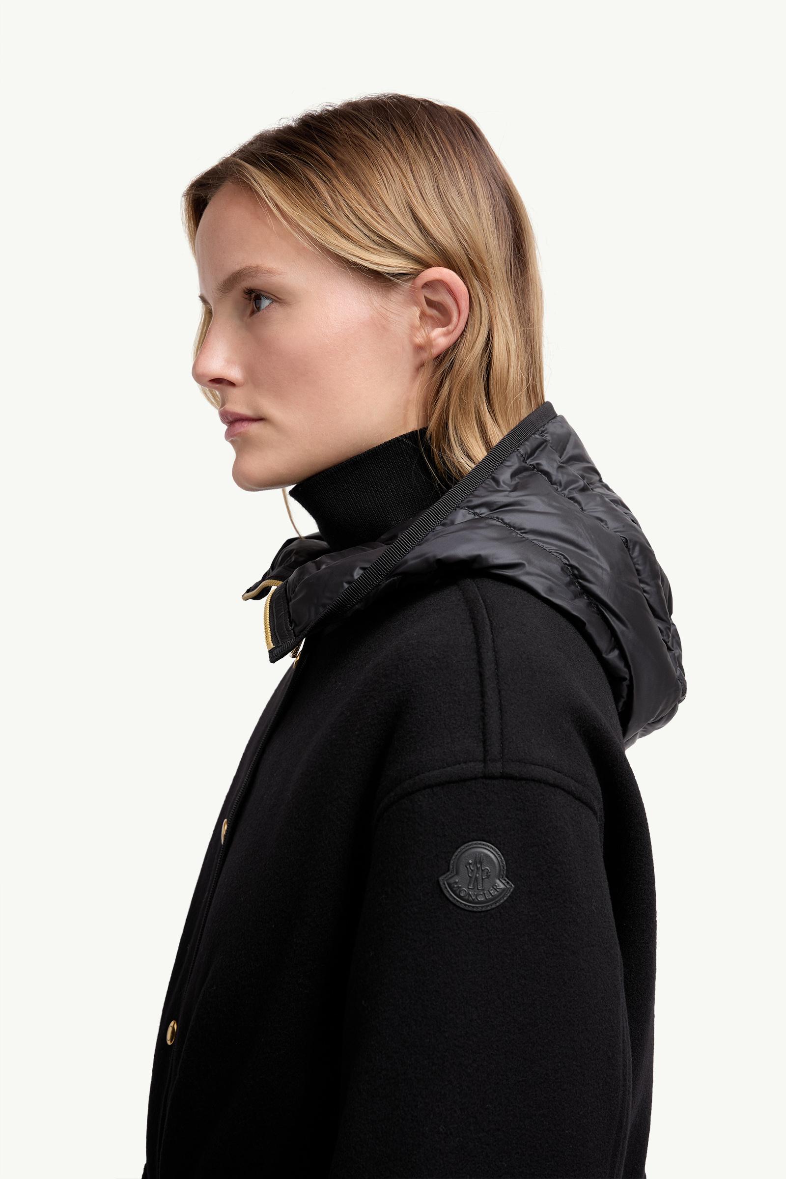 Bonreposse 3-in-1 Wool & Cashmere Long Down Jacket Women Black Moncler 1