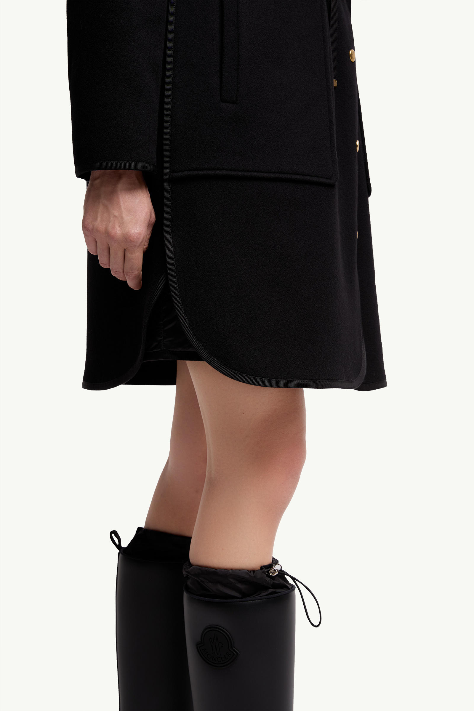 Bonreposse 3-in-1 Wool & Cashmere Long Down Jacket Women Black Moncler 6