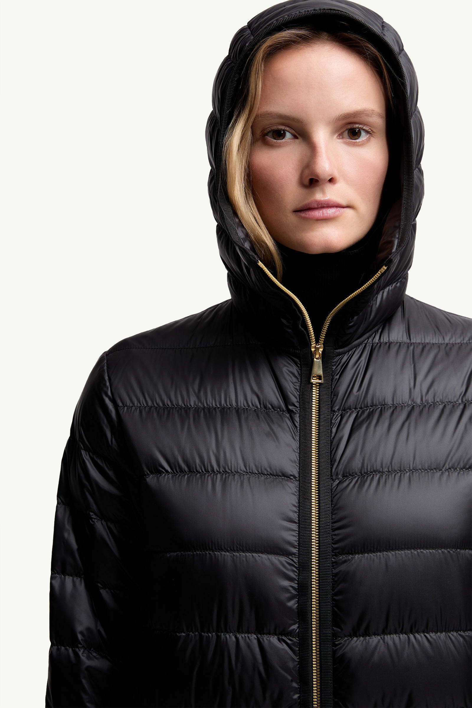 Bonreposse 3-in-1 Wool & Cashmere Long Down Jacket Women Black Moncler 7