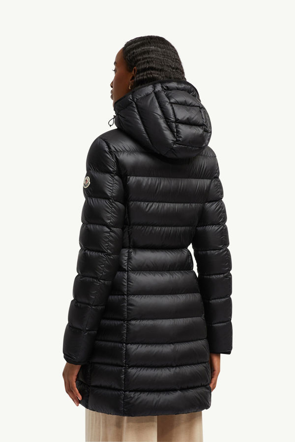 Hirma Hooded Long Down Jacket Women Black Moncler 4
