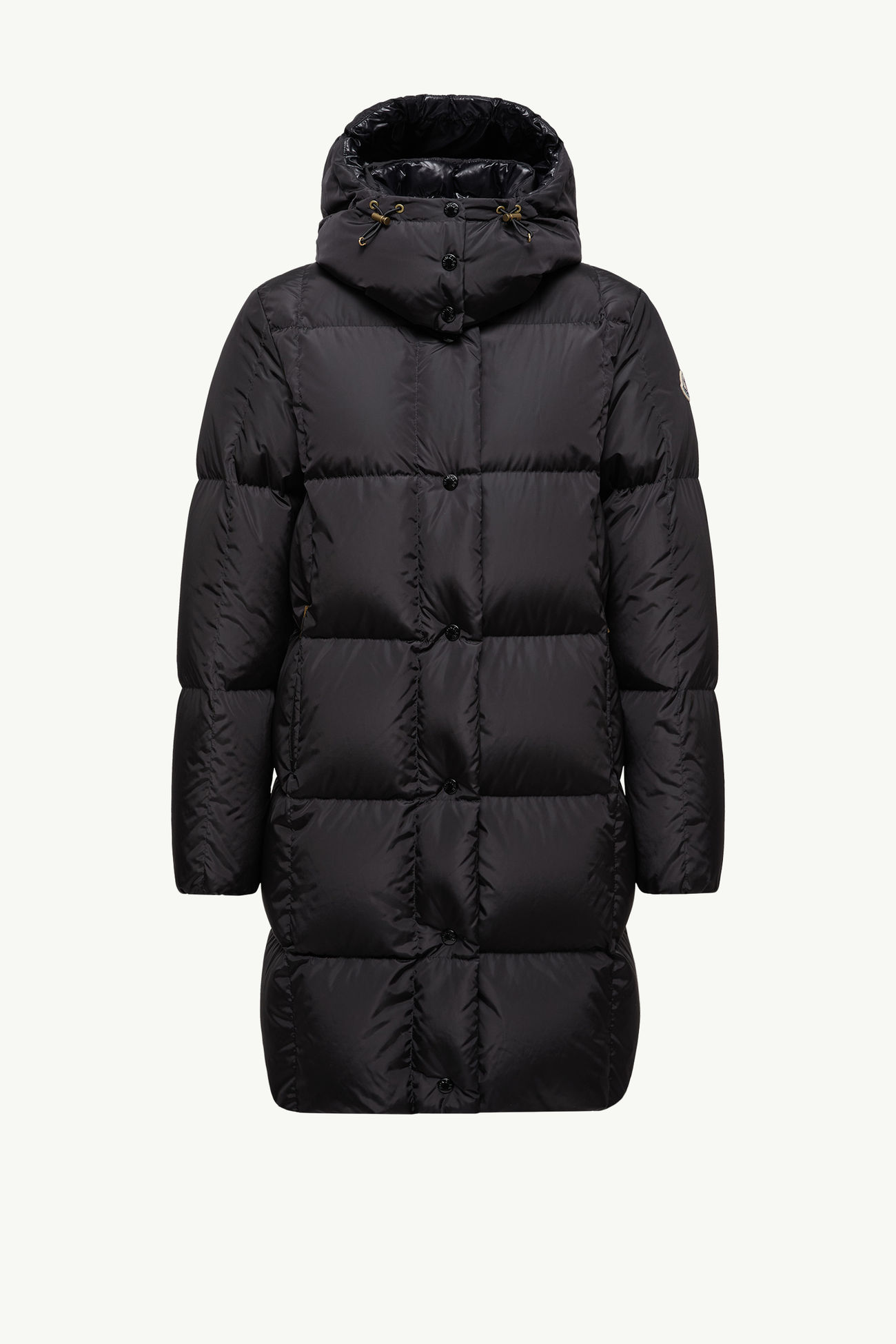Litte女士方形绗缝连帽长款羽绒夹克外套 女士 黑色 Moncler 2