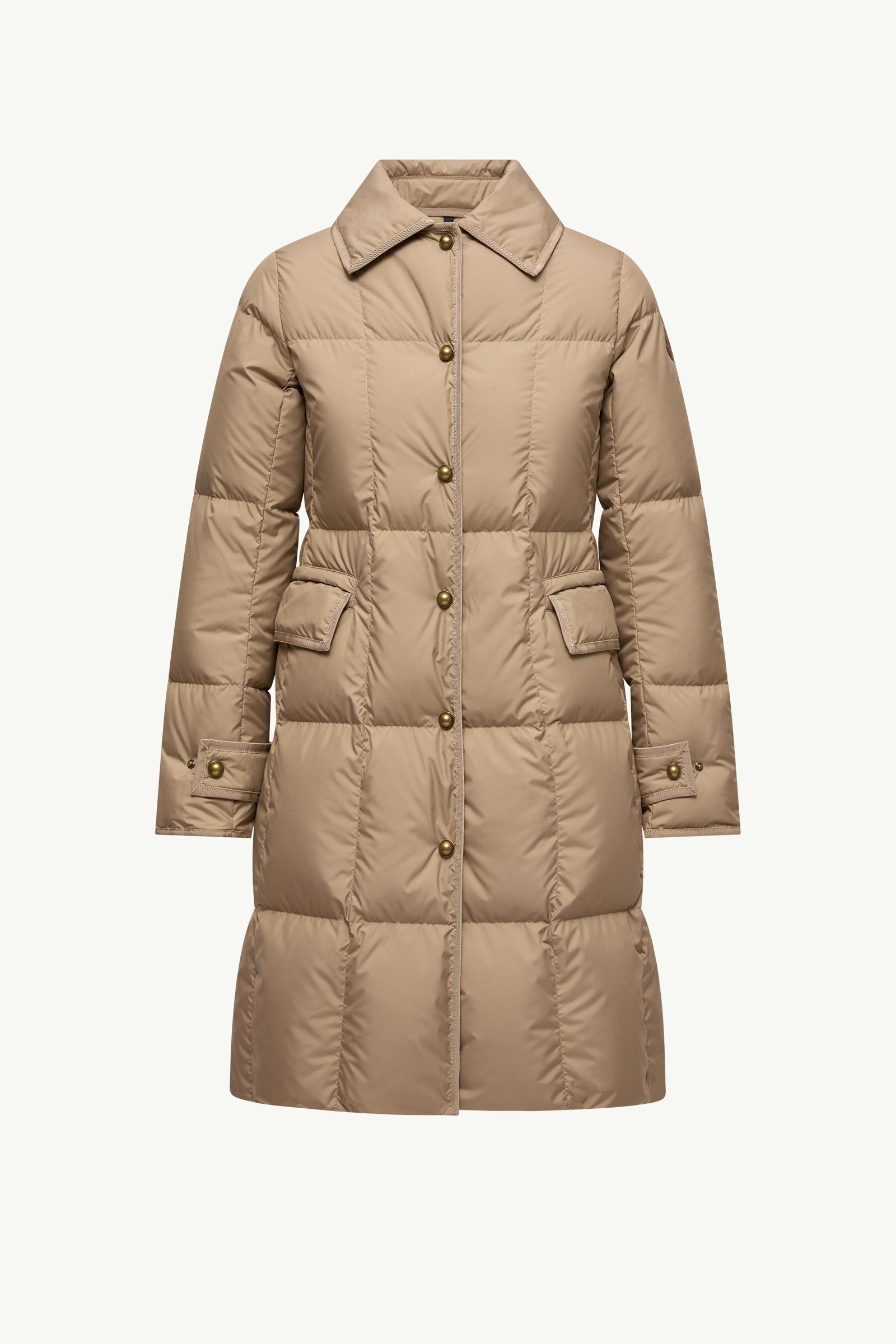 MONCLER モンクレール ダウンジャケット ACHARD GIUBBOTTO Beige Achard Long Down Jacket - Long Jackets & Parka for Women