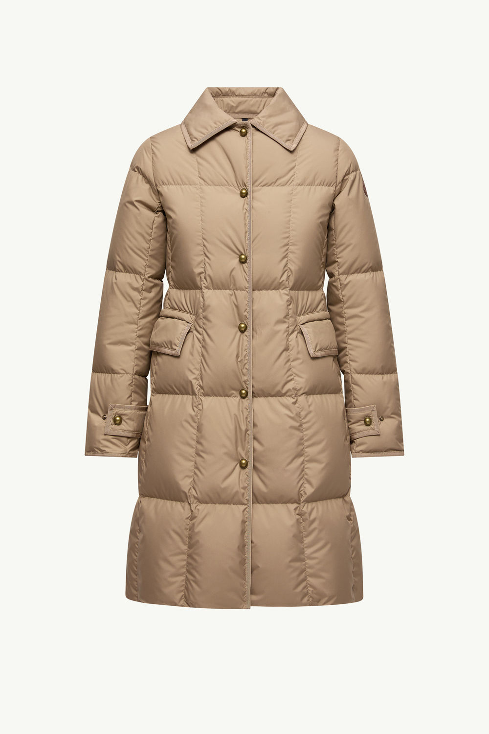 Achard Long Down Jacket Women Beige Moncler 2