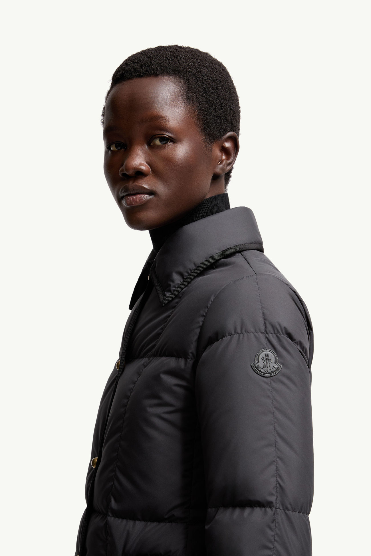 Achard ロングダウンジャケット レディース ブラック Moncler 1