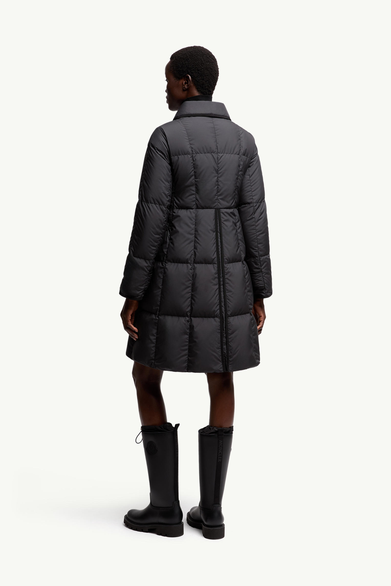 Achard Long Down Jacket Women Black Moncler 4