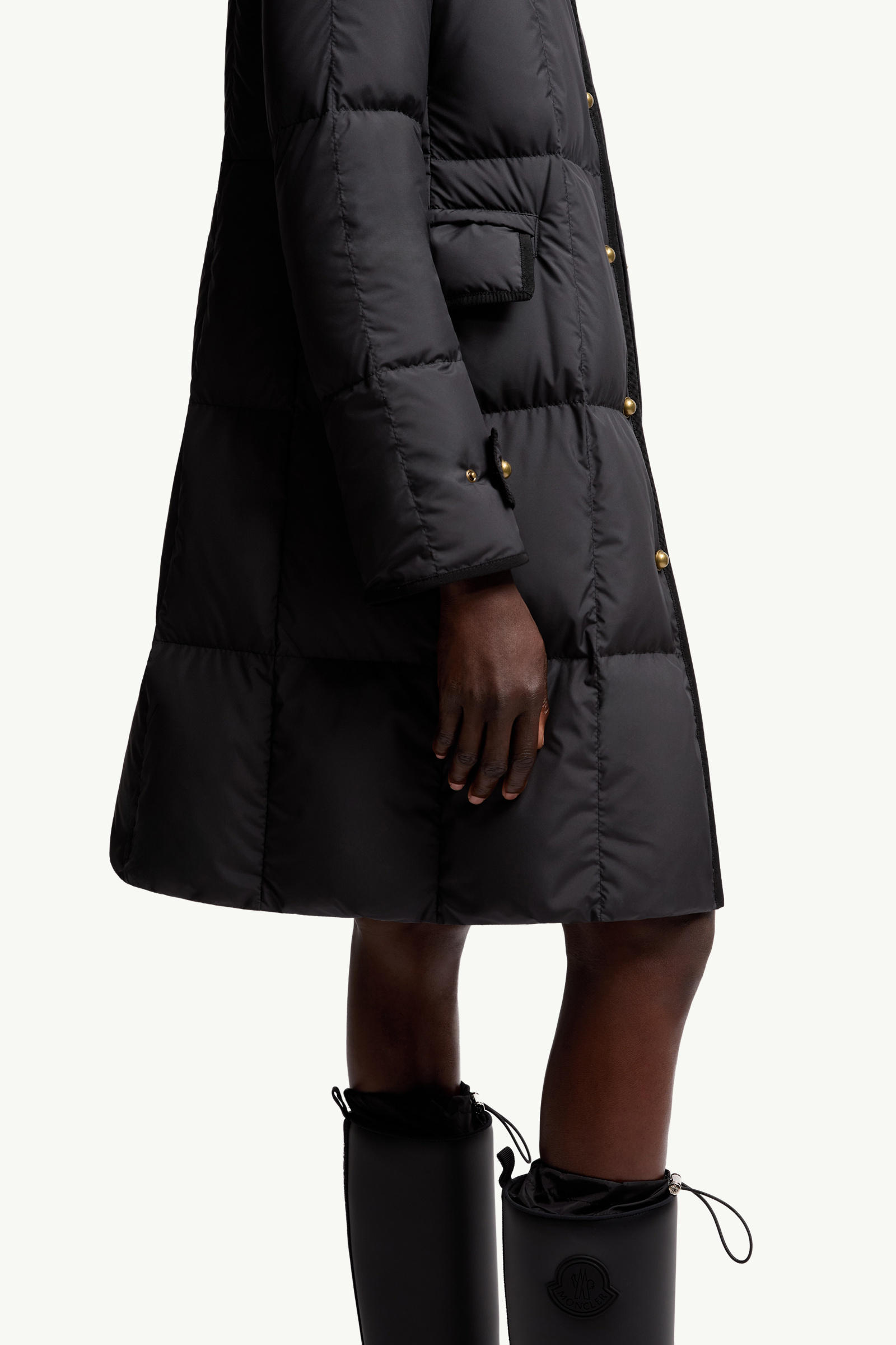 Achard Long Down Jacket Women Black Moncler 5