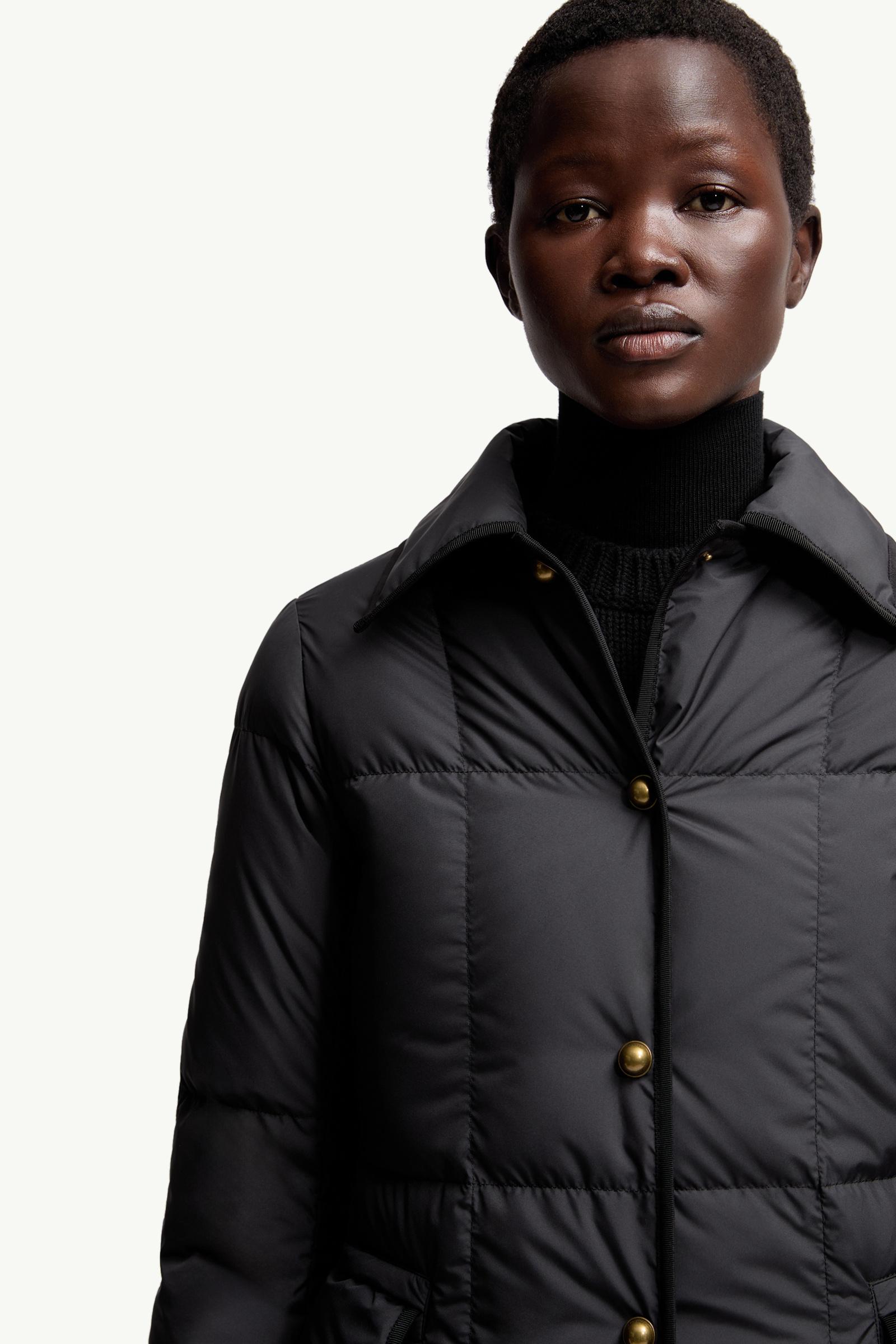 Black Achard Long Down Jacket - Long Jackets & Parka for Women