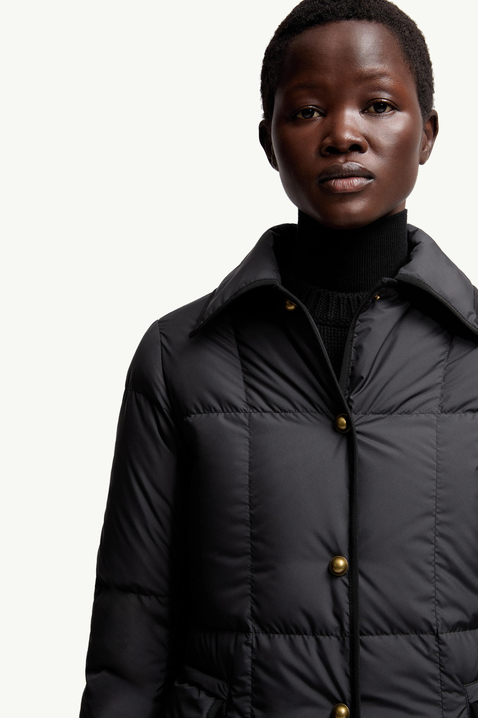 Achard Long Down Jacket Women Black Moncler 6