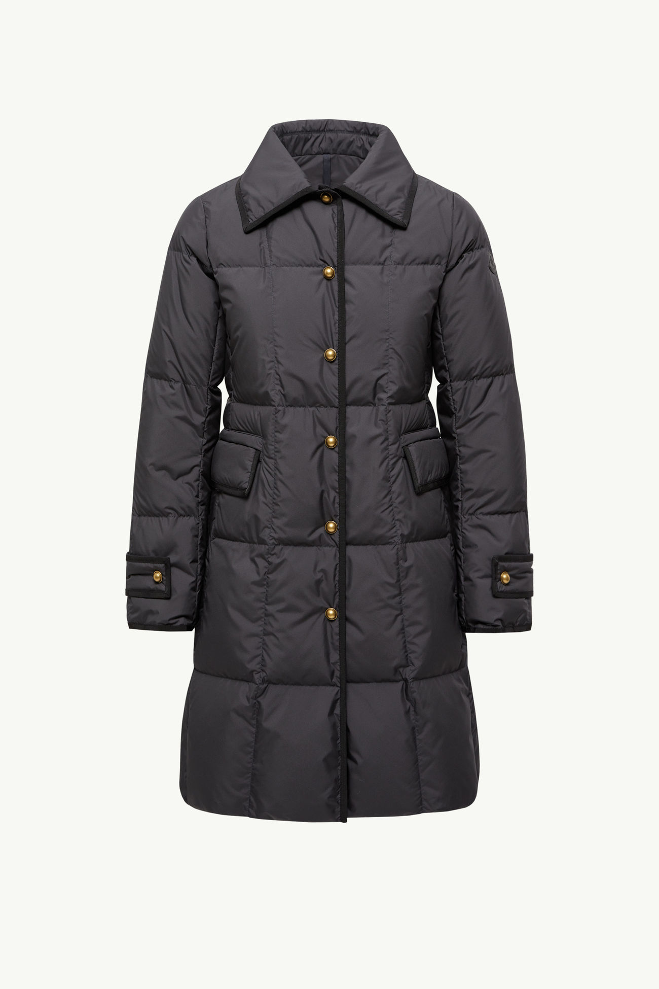 Piumino Lungo Achard Donna Nero Moncler 2