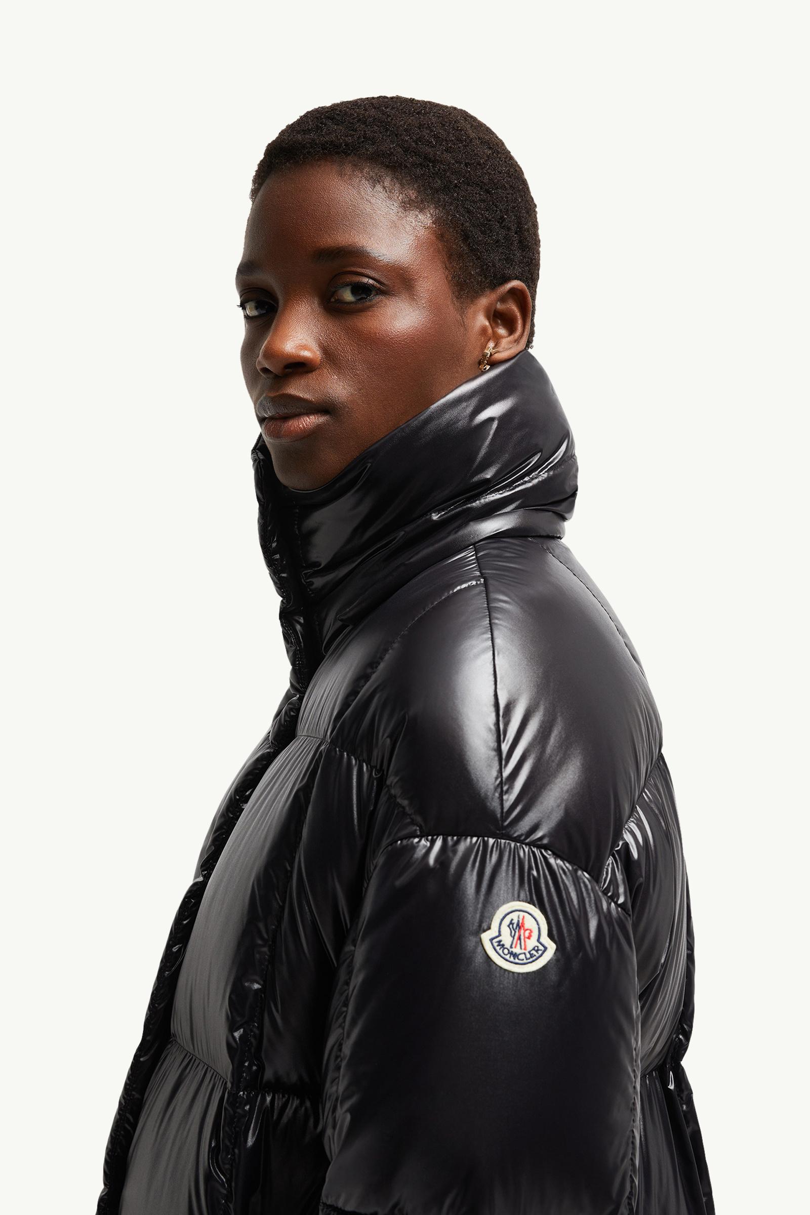 Parnaiba Hooded Long Down Jacket Women Black Moncler 1