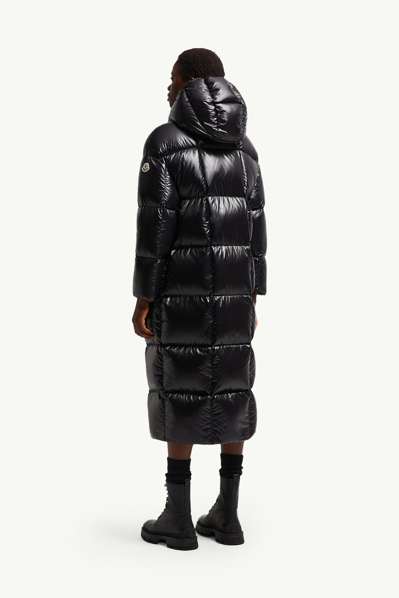 Parnaiba連帽長身羽絨外套 女士 黑色 Moncler 4