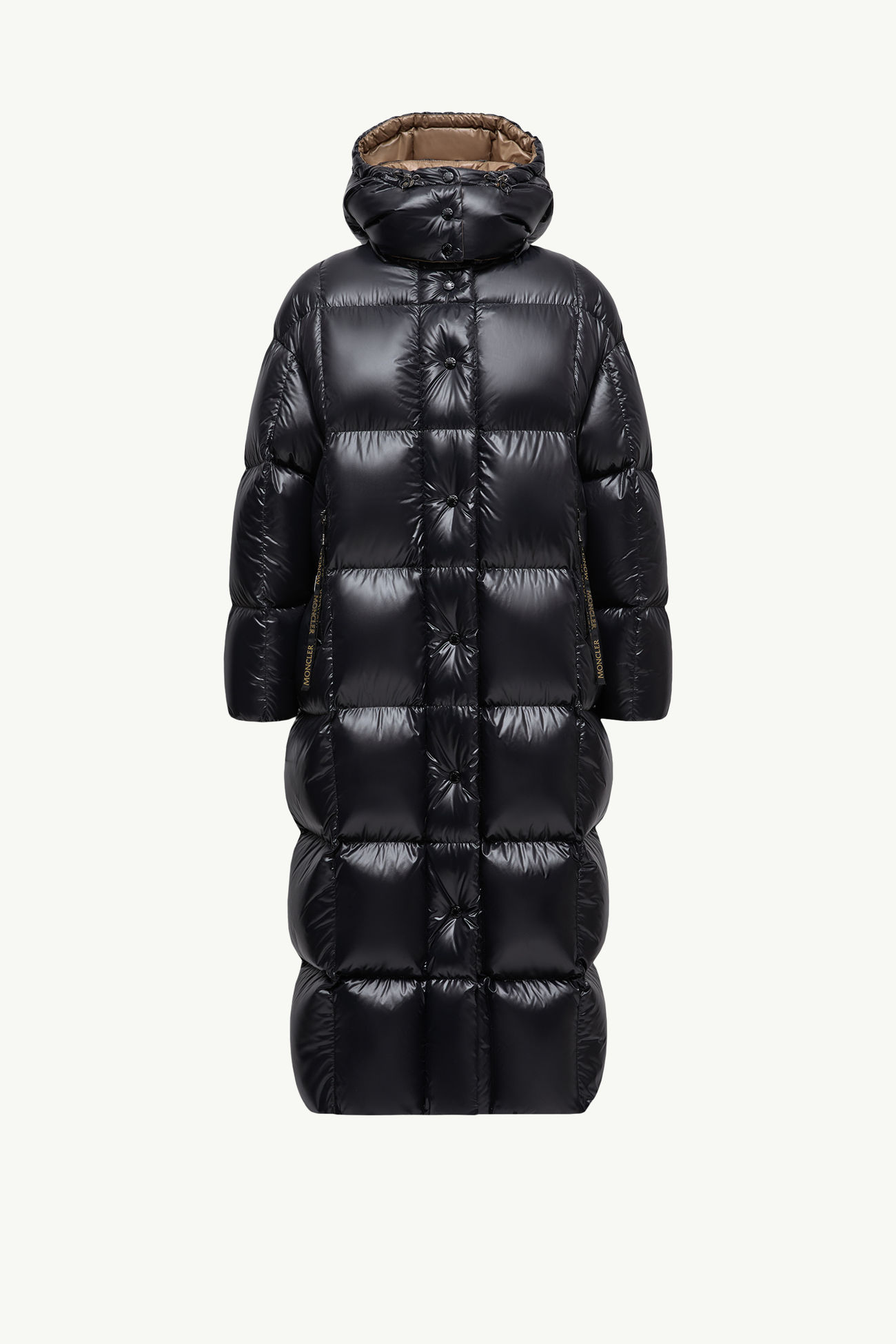Plumífero largo con capucha Parnaiba Mujer Negro Moncler 2