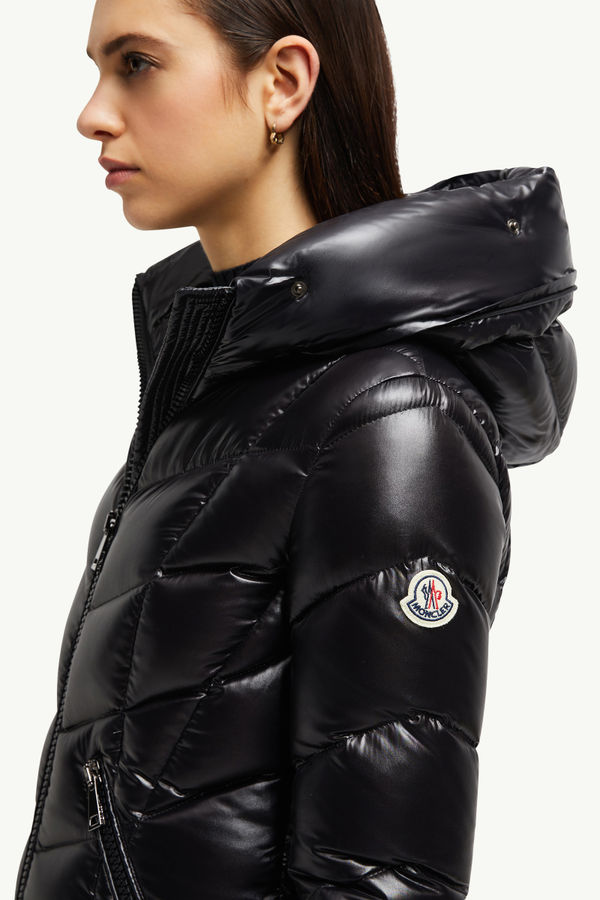 Piumino lungo Fulmarus con cappuccio e finiture in materiali sintetici Donna Nero Moncler 6