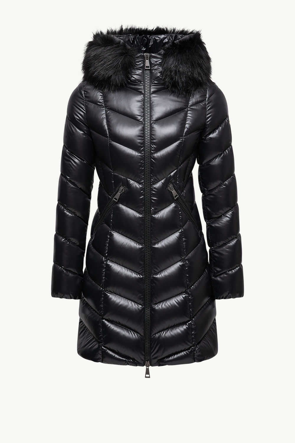 Fulmarus Hooded Long Down Jacket Women Black Moncler 2