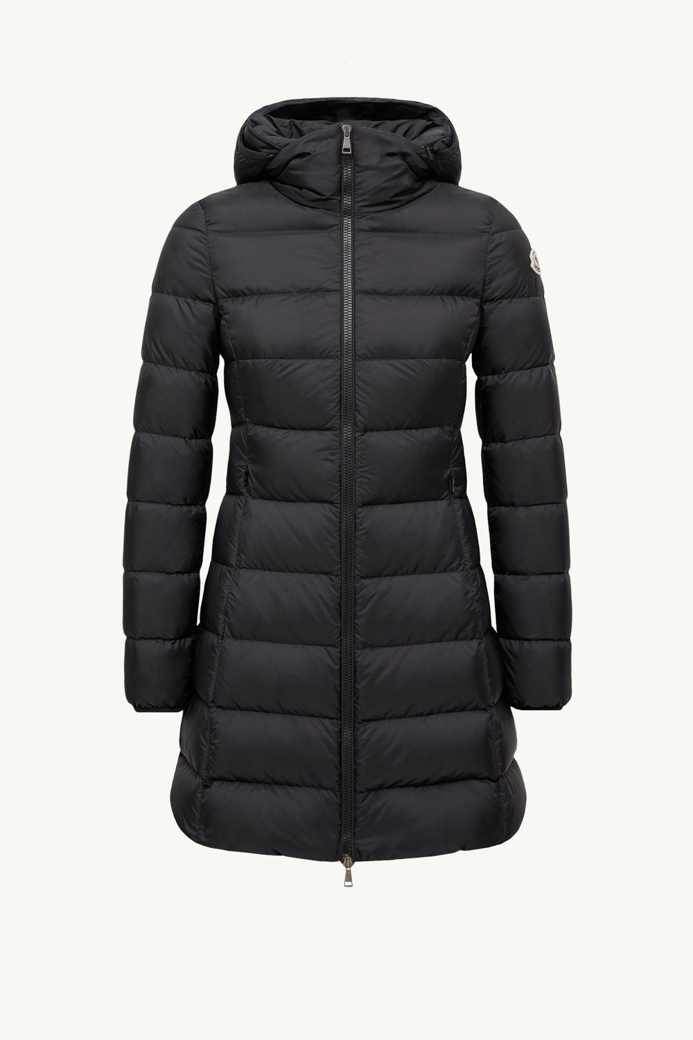 Gie Hooded Long Down Jacket Women Black Moncler 2