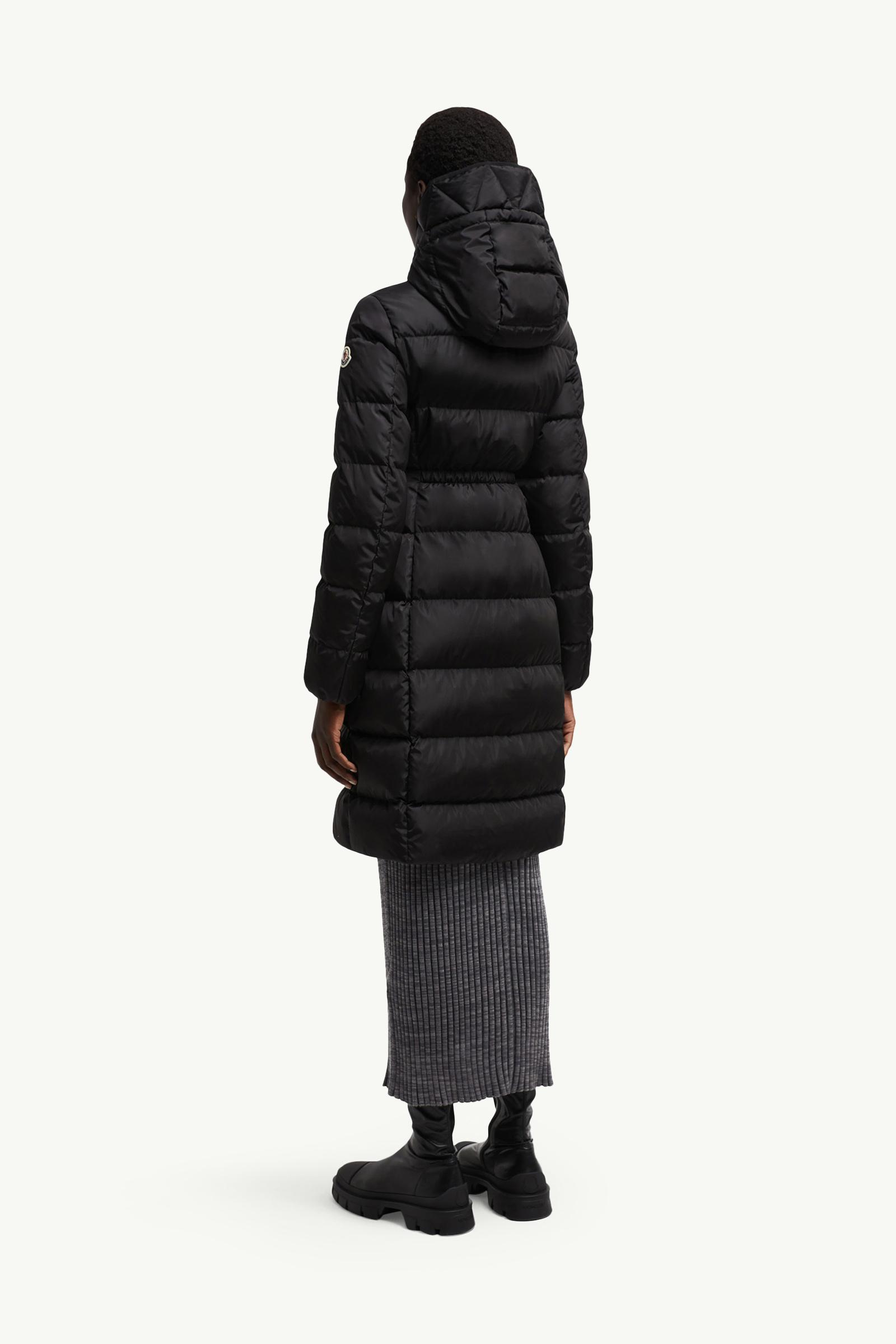 Black Avocette Hooded Long Down Jacket - Long Down Jackets