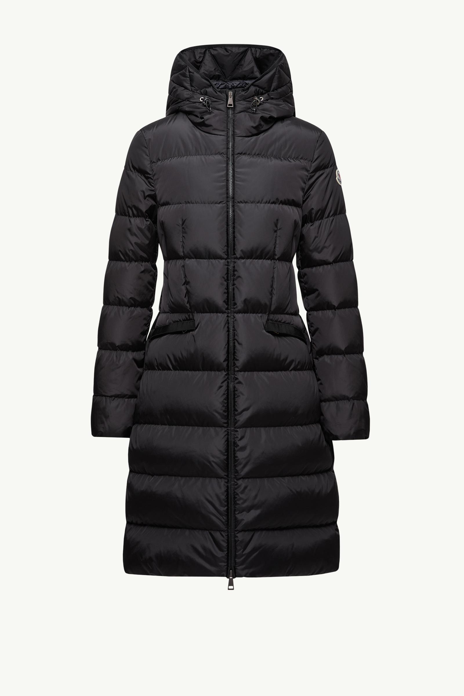 黑色Avocette連帽長身羽絨外套- 長身羽絨外套for 女士| Moncler SG