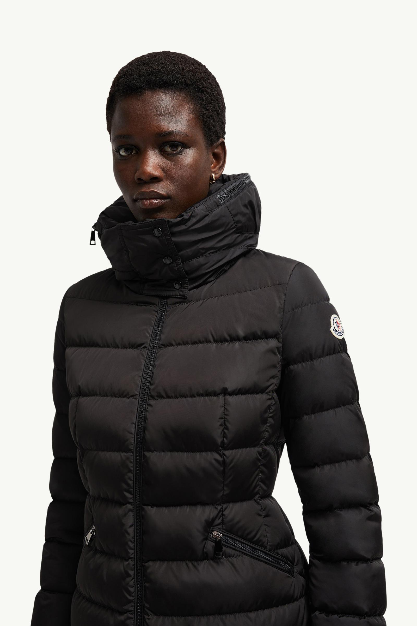 Flammette連帽長身羽絨外套 女士 黑色 Moncler 1
