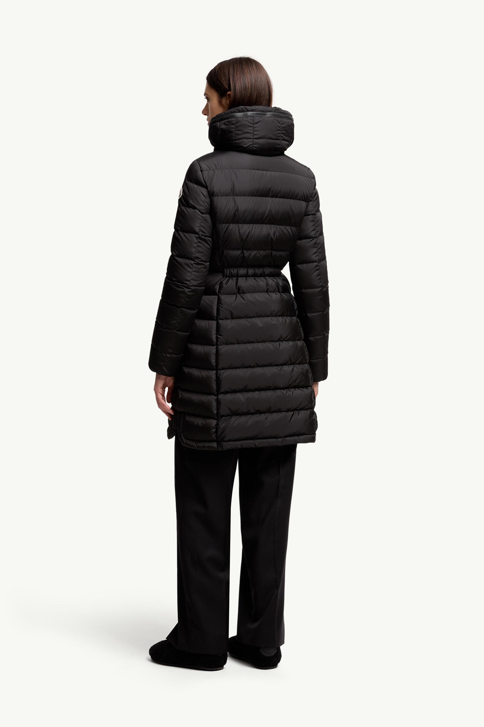 Moncler FLAMMETTE GIUBBOTTO ブラック Doudoune longue à capuche Flammette Noir - Doudounes longues Femme