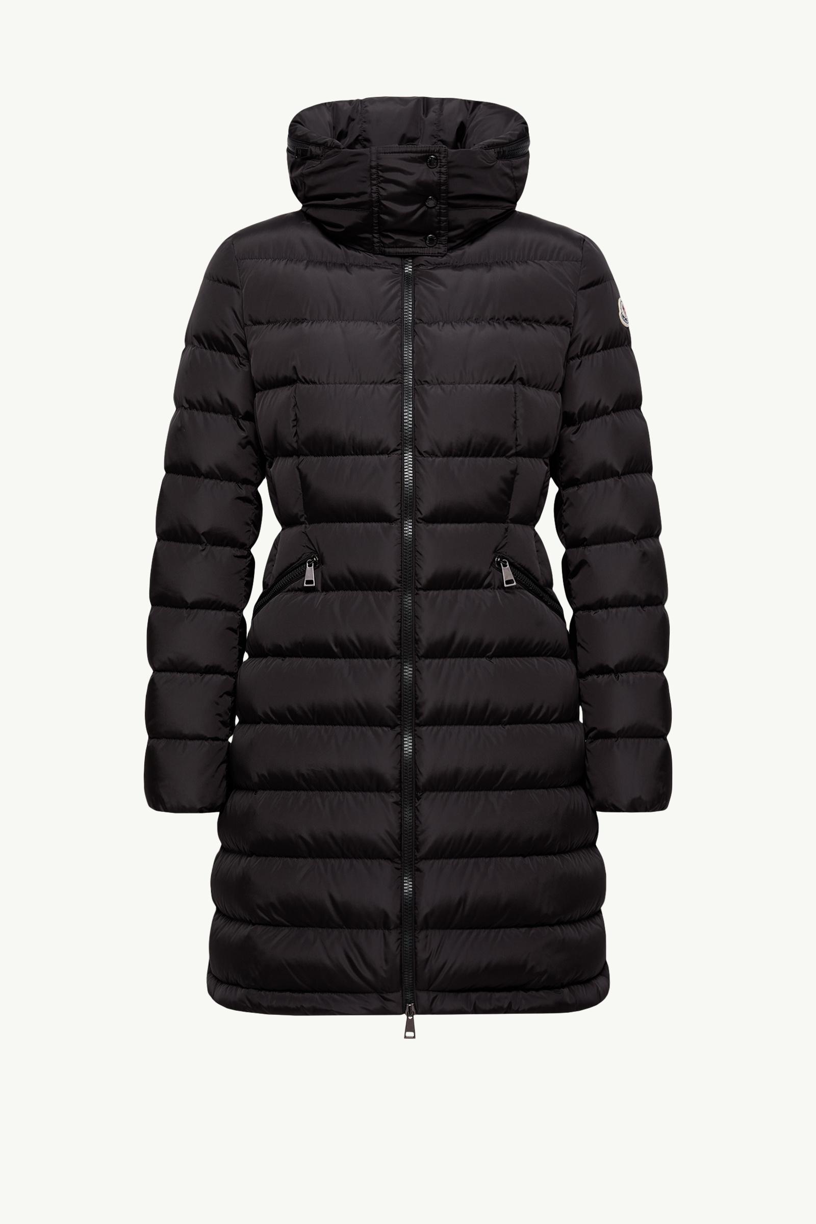 ＭＯＮＣＬＥＲ　ダウンコート FLAMMETTE　ブラック　4　'15年　新品同様 MONCLER(モンクレール) ダウンコート サイズ0 XS レディース美品