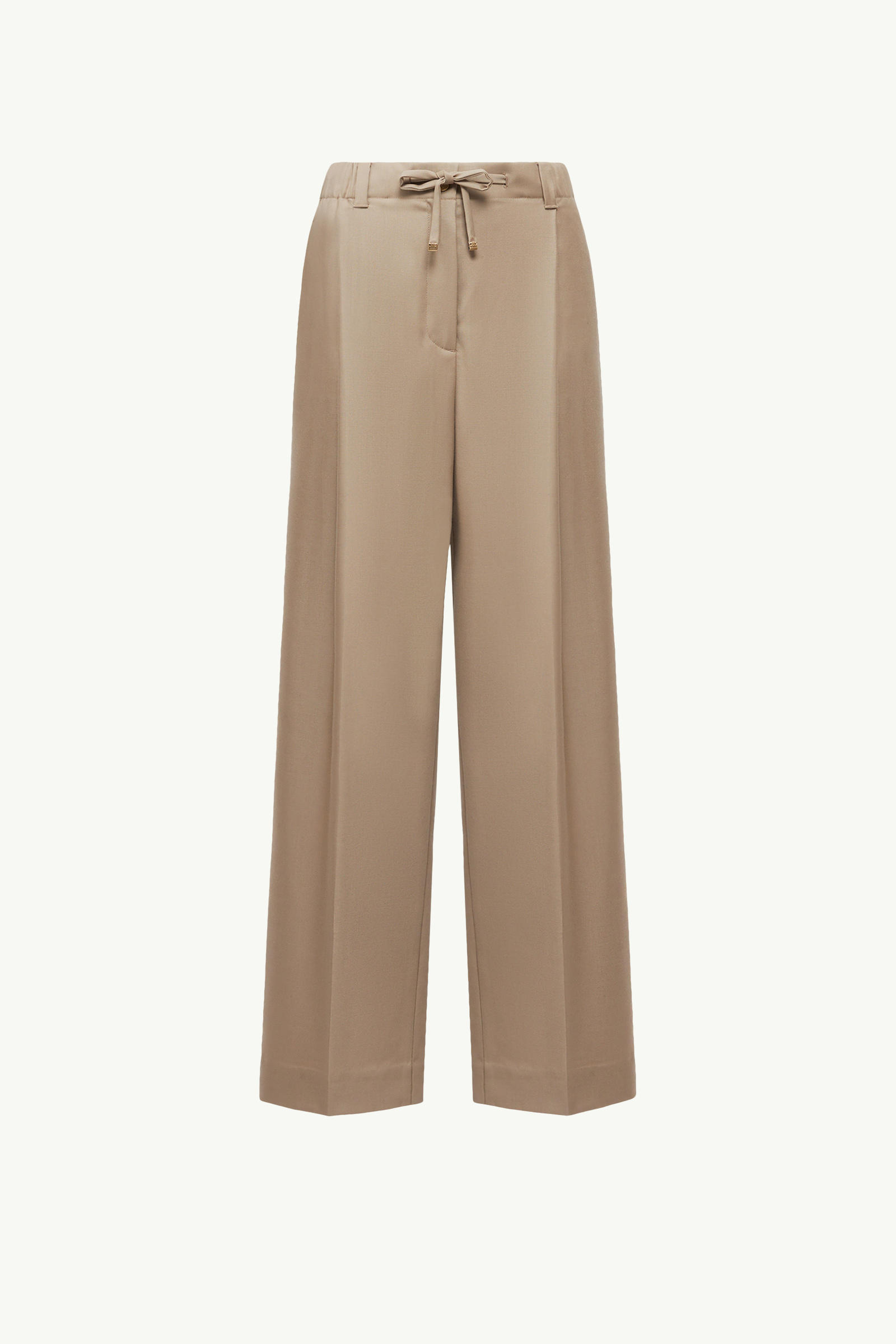 Wool Gabardine Tailored Trousers Women Beige Moncler 2