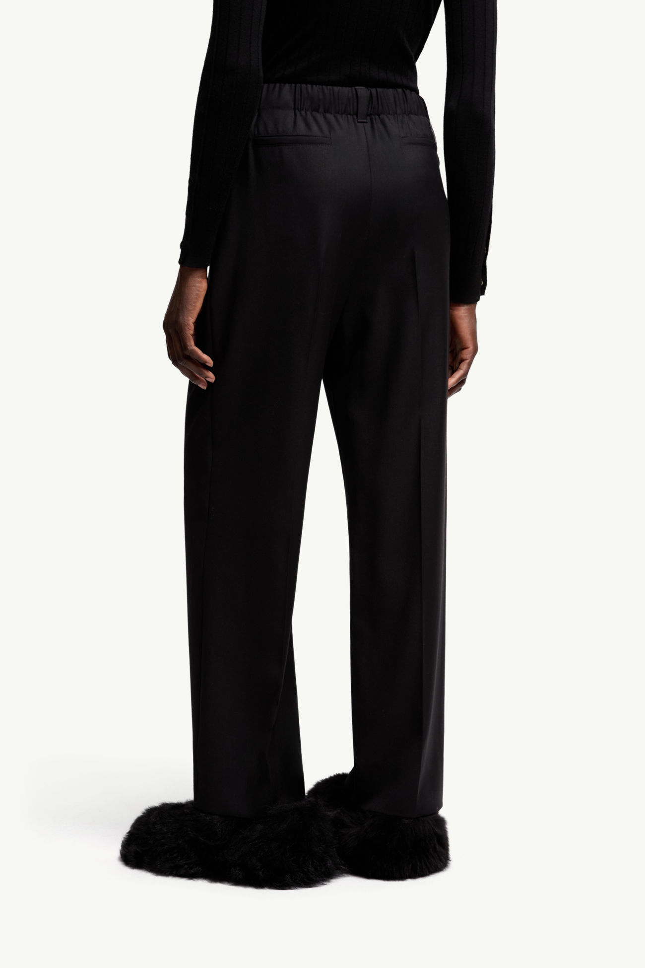 Hose aus Wollgabardine Damen Schwarz Moncler 4